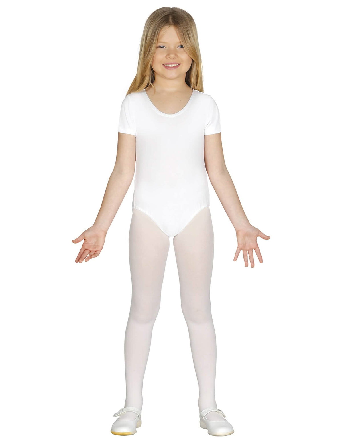Body mit kurzen Ärmeln für Kinder Weiß