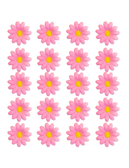 Box mit 20 hellrosa Margeritenblüten