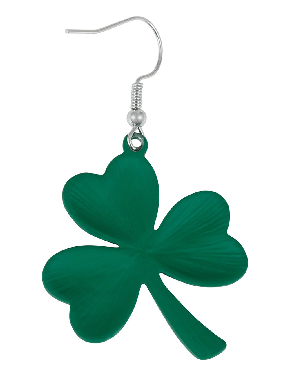 Détail du trèfle des boucles d'oreilles trèfles Saint Patrick