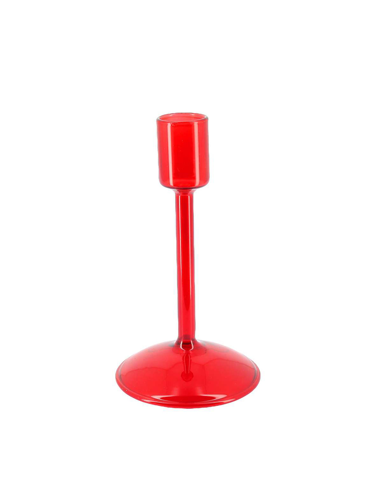 Glas-Kerzenständer Elegance Rot 15 cm