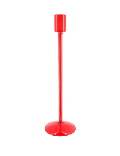 Roter Glas-Kerzenhalter Elegance 30 cm