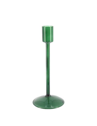 Glas-Kerzenständer Élégance dunkelgrün 20 cm