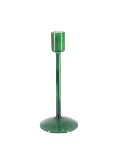 Glas-Kerzenständer Élégance dunkelgrün 20 cm