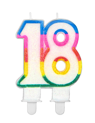 Geburtstagskerze  18. Geburtstag 