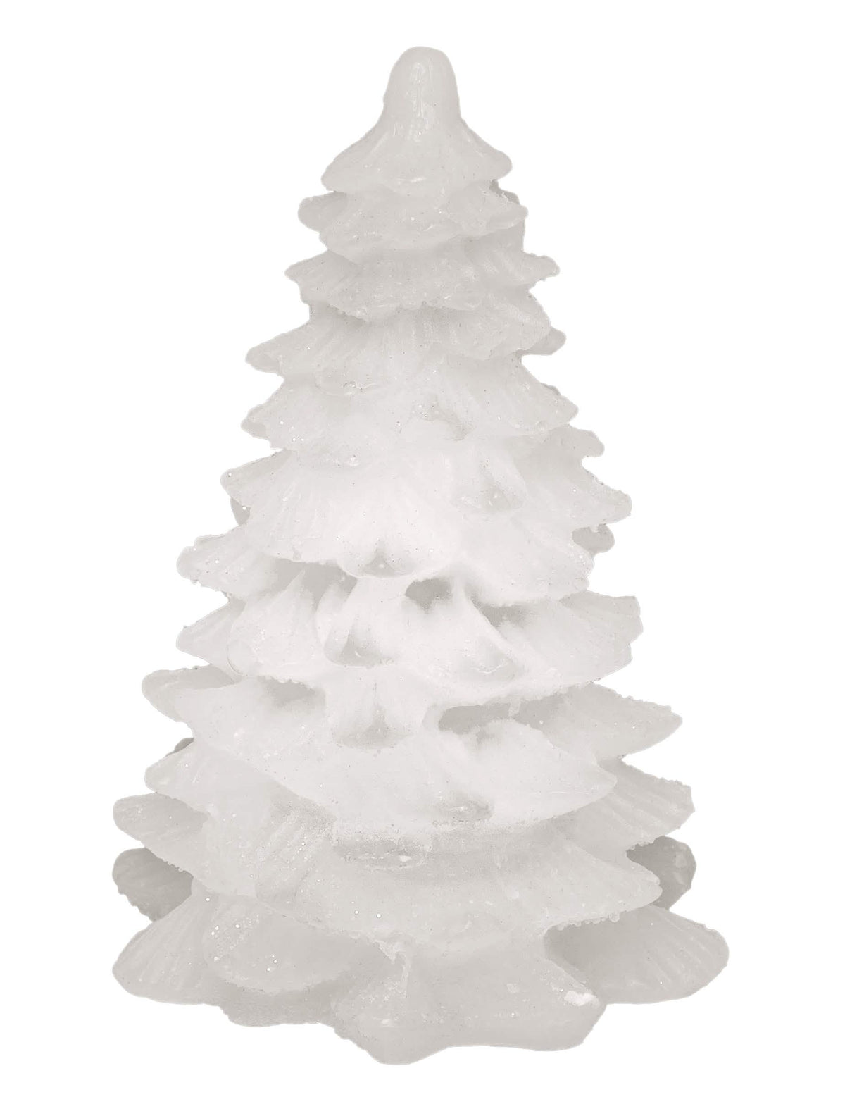 Bougie lumineuse sapin pour décoration de Noël blanc led
