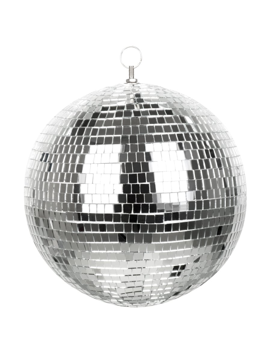 Diskokugel silber 30 cm