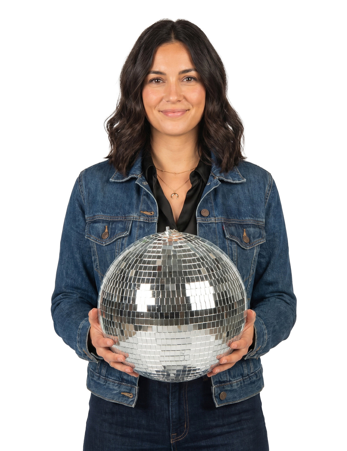 Diskokugel silber 30 cm