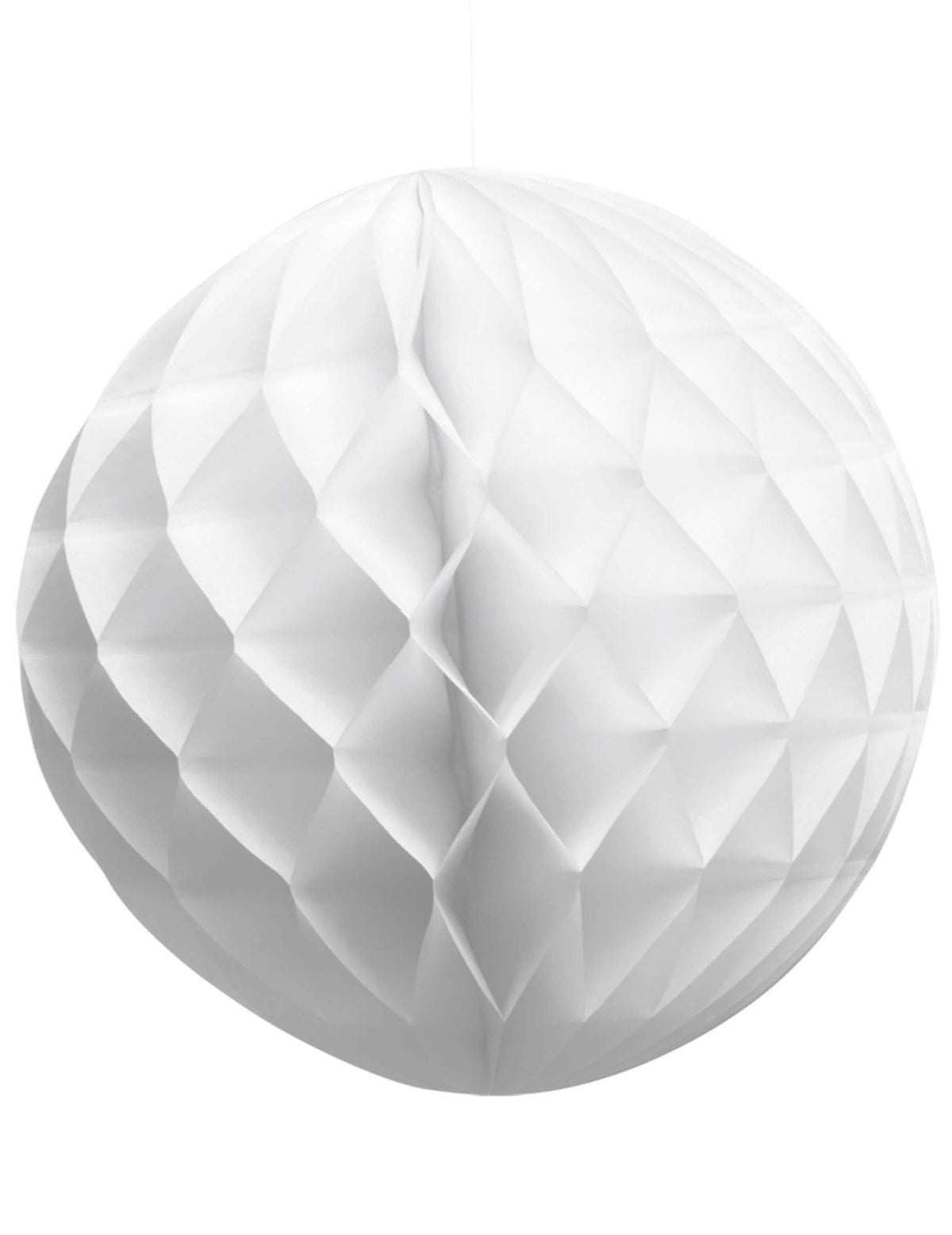 Boule en papier alvéolé pour décoration blanche