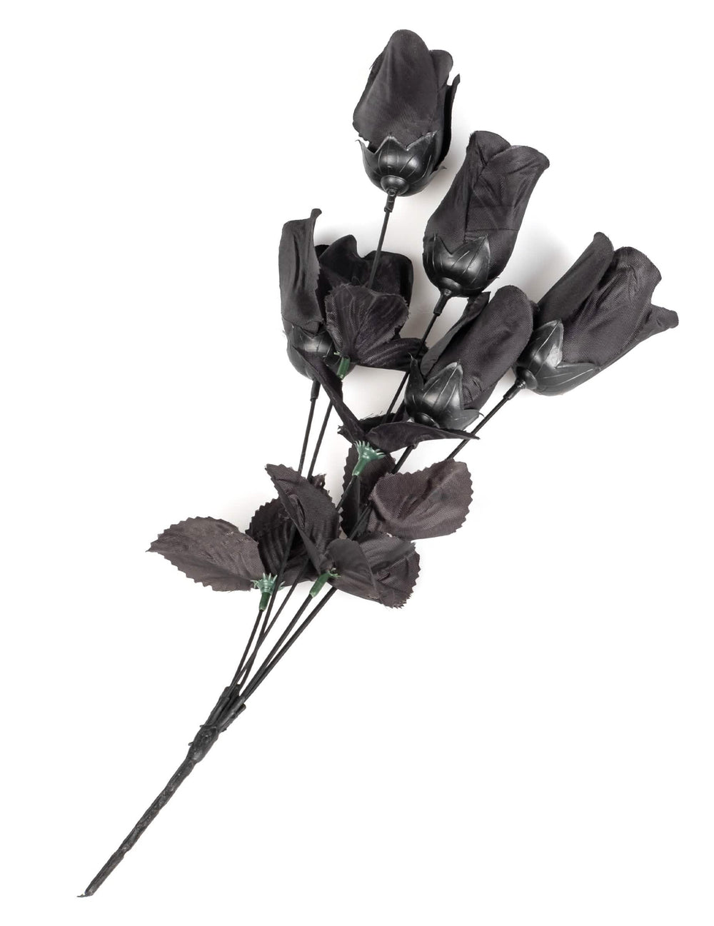 Bouquet de roses pour décoration d'Halloween noires