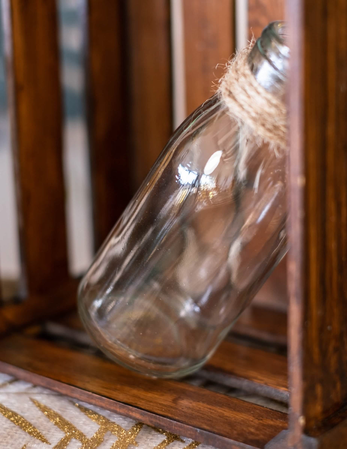 Flasche Candy Bar 14 cm aus Glas