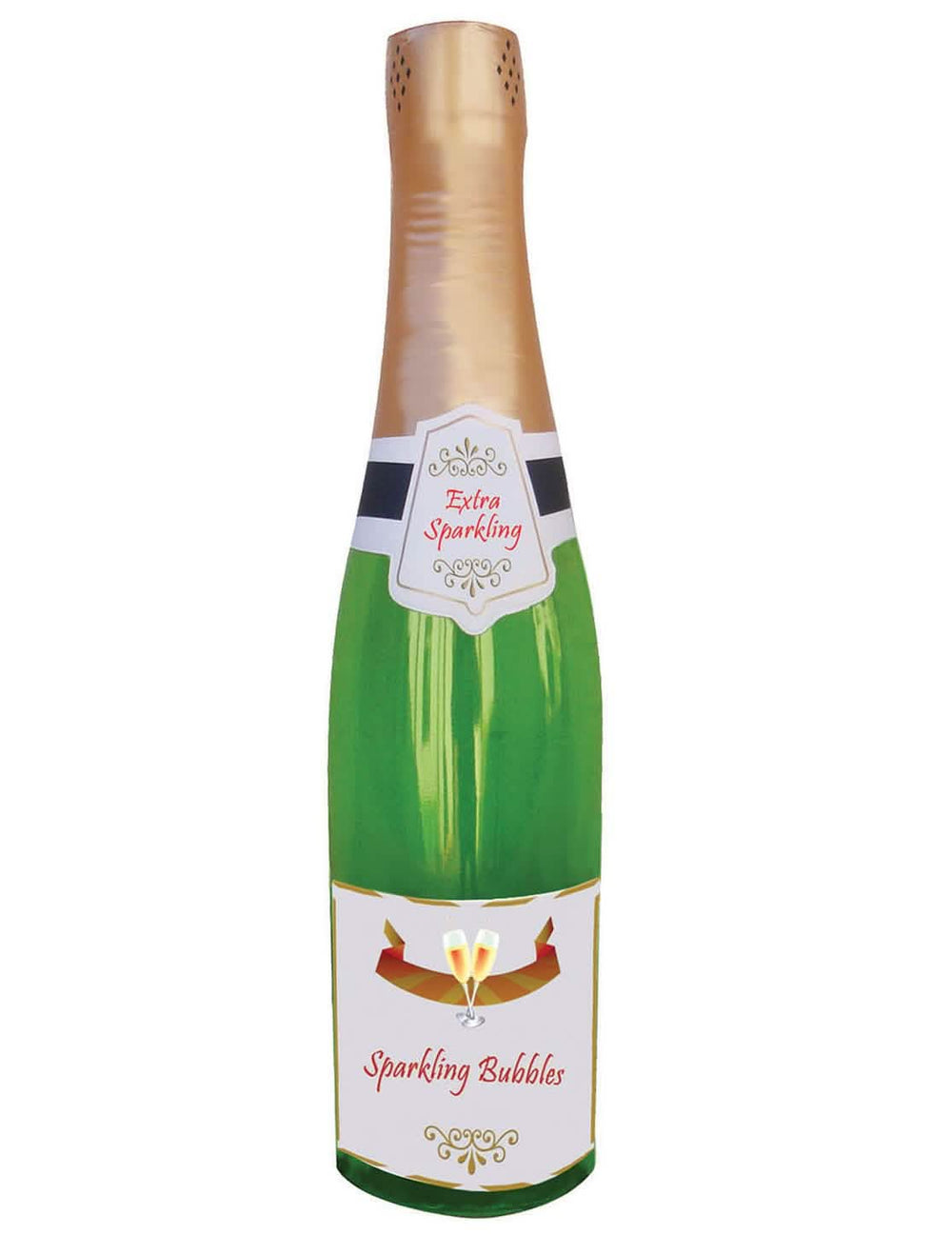 Huckepack champagneflasche für Erwachsene grün und golden