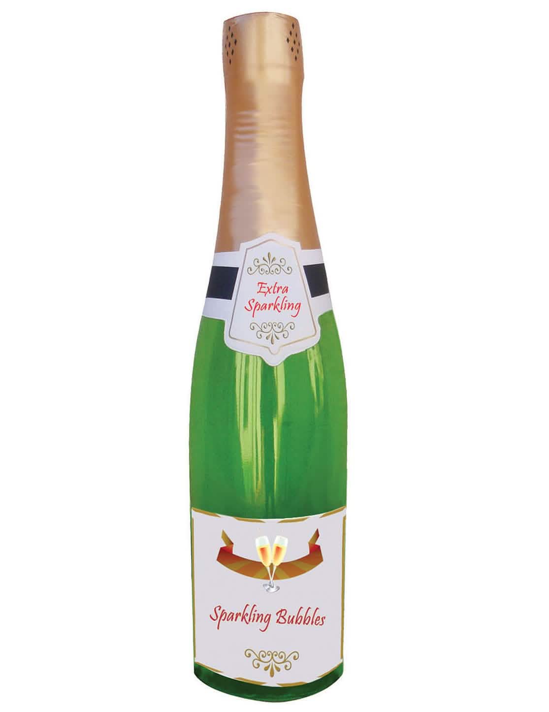 Huckepack champagneflasche für Erwachsene grün und golden