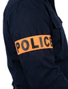 Odnungshüter Polizei-Armbinde Accessoire für Erwachsene schwarz-orange