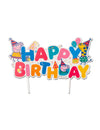 Cake topper Happy Birthday Peppa Pig pour enfant multicolore