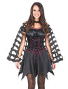 Spinnennetz-Umhang für Halloween Kostümzubehör schwarz