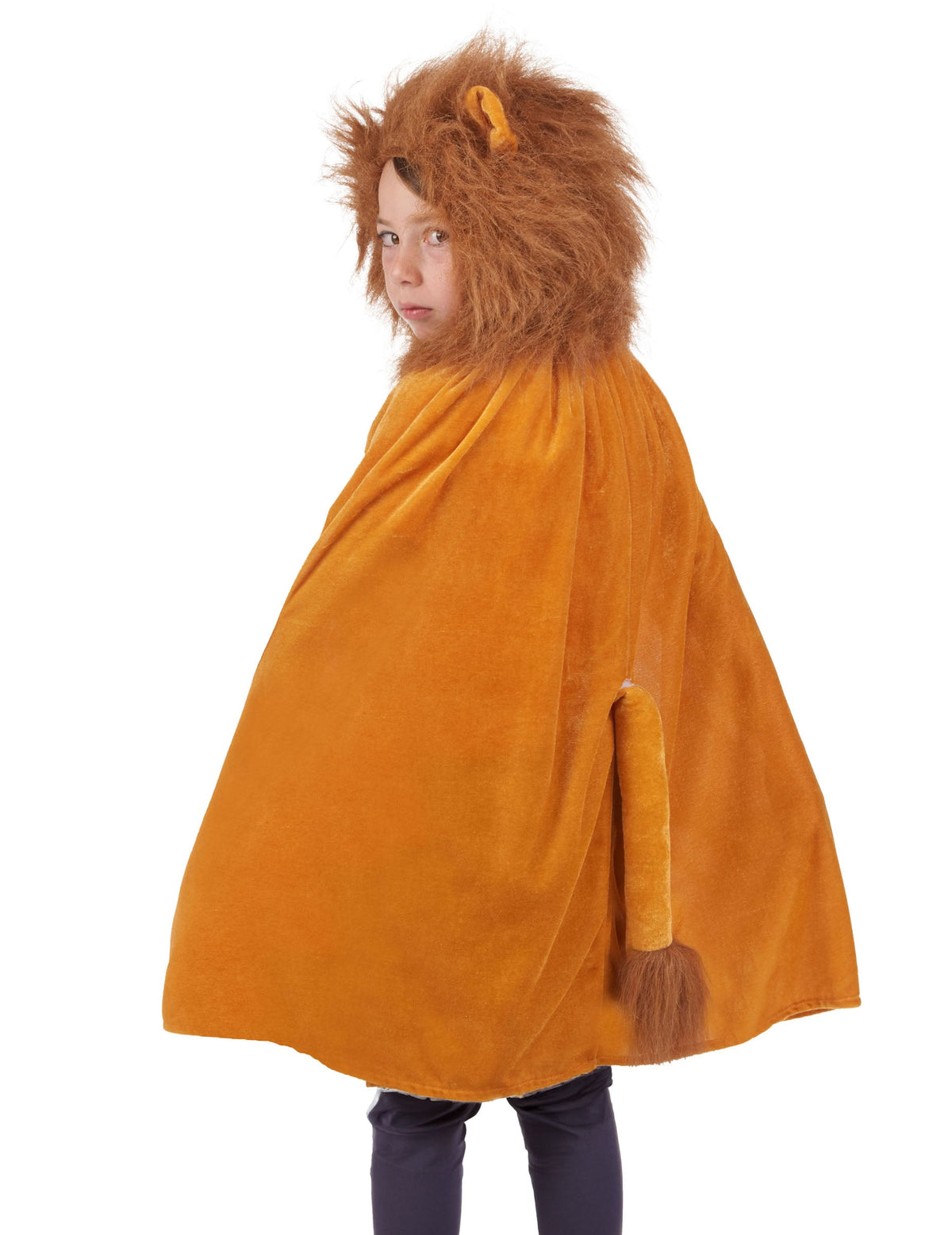 Vue de dos de la cape lion pour enfant