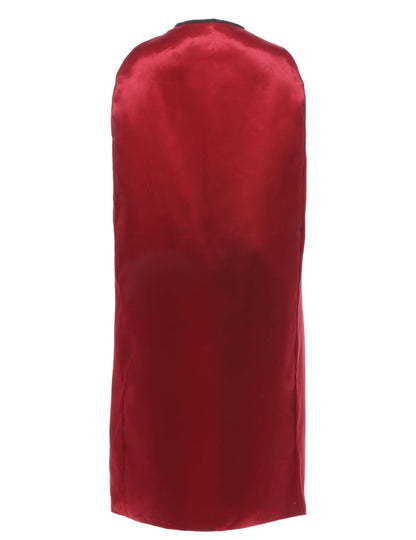 Cape réversible pour adulte rouge et noire