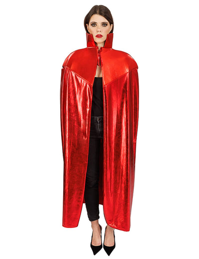 Glänzendes rotes Cape - 140 cm