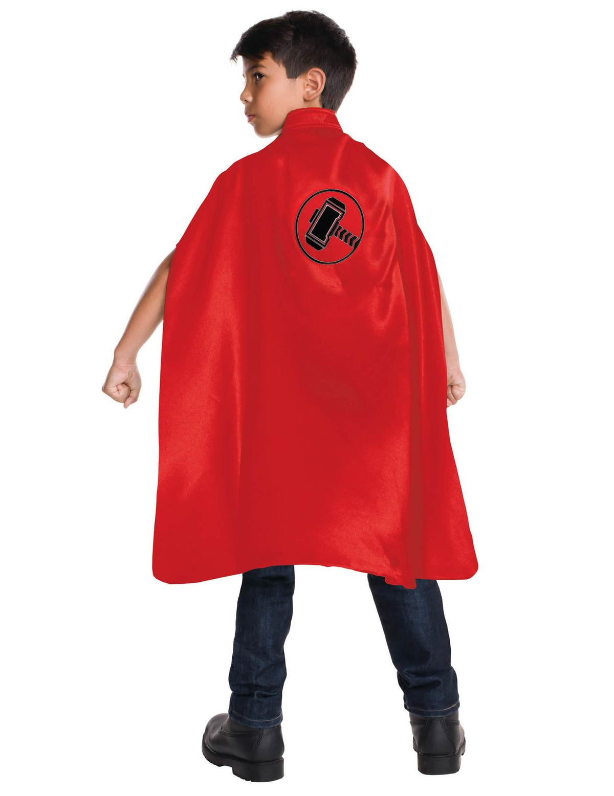 Roter Kinder-Cape Thor™ mit Hammer-Logo