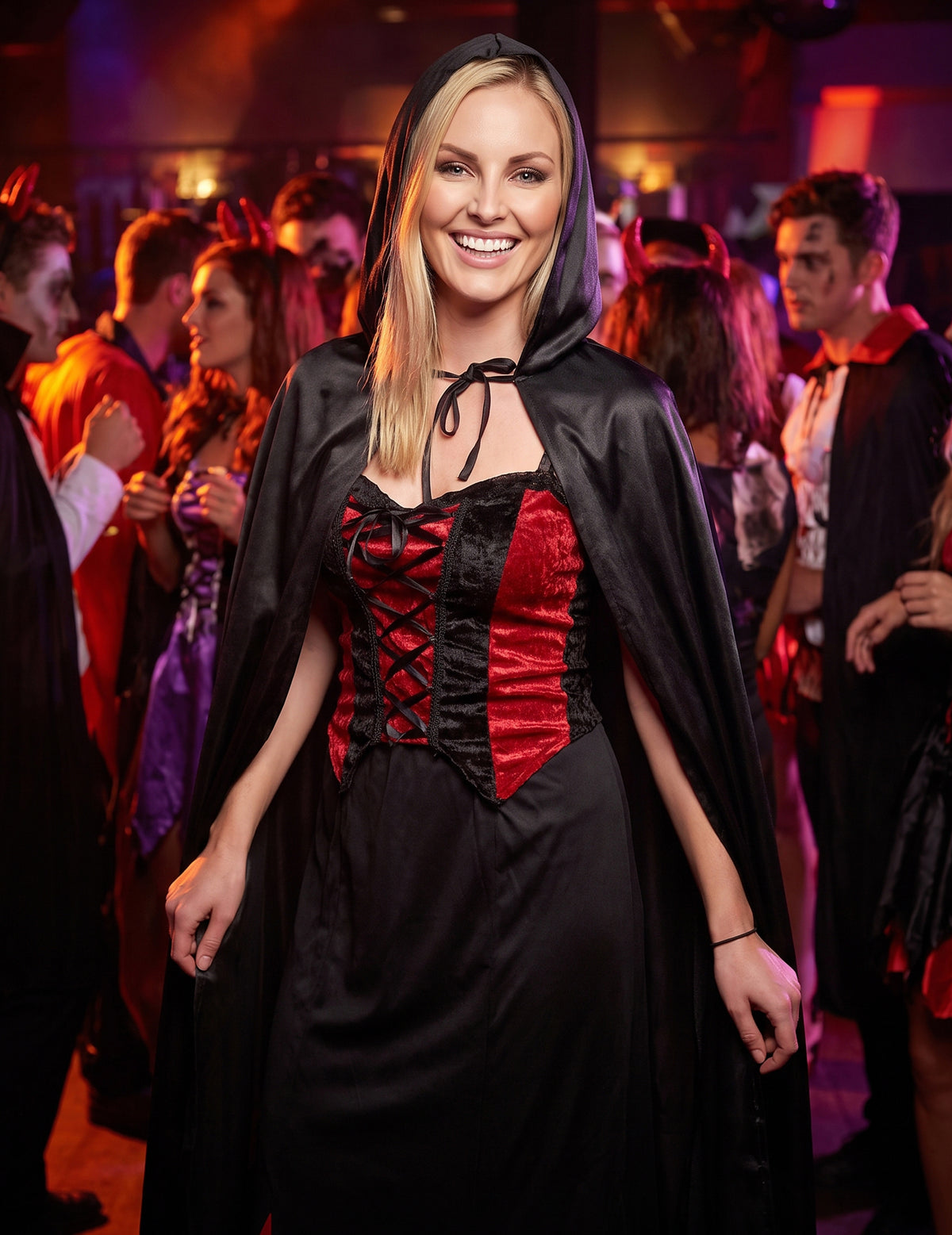 Cape vampire noire adulte Halloween