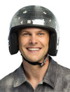 Casque boule à facettes disco pour adulte argenté