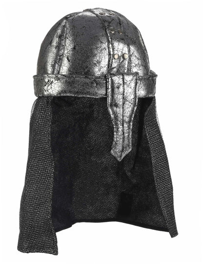 Vue de dos du casque de chevalier guerrier souple