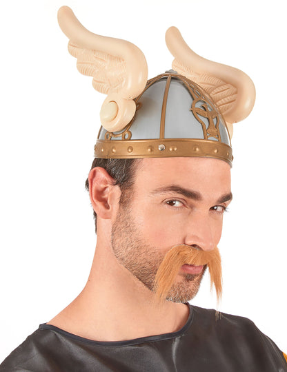 Casque gaulois aigle avec ailes adulte