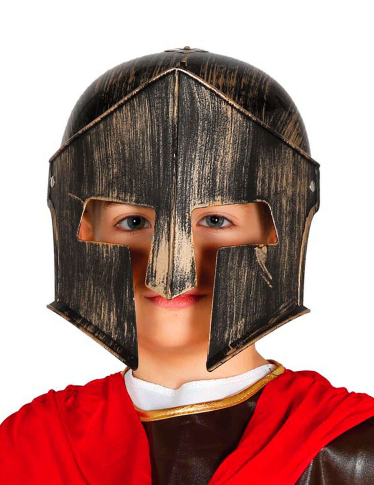 Großaufnahme des Kinder-Gladiatorenhelms