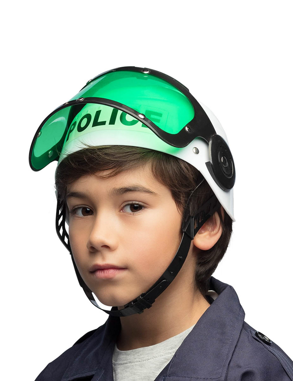 Frontansicht des Kinder-Polizeihelms