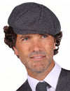 Casquette gavroche grise années 20 homme