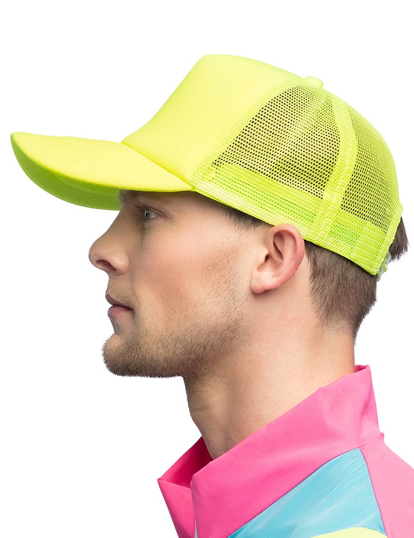 Neongelbes Basecap für Erwachsene