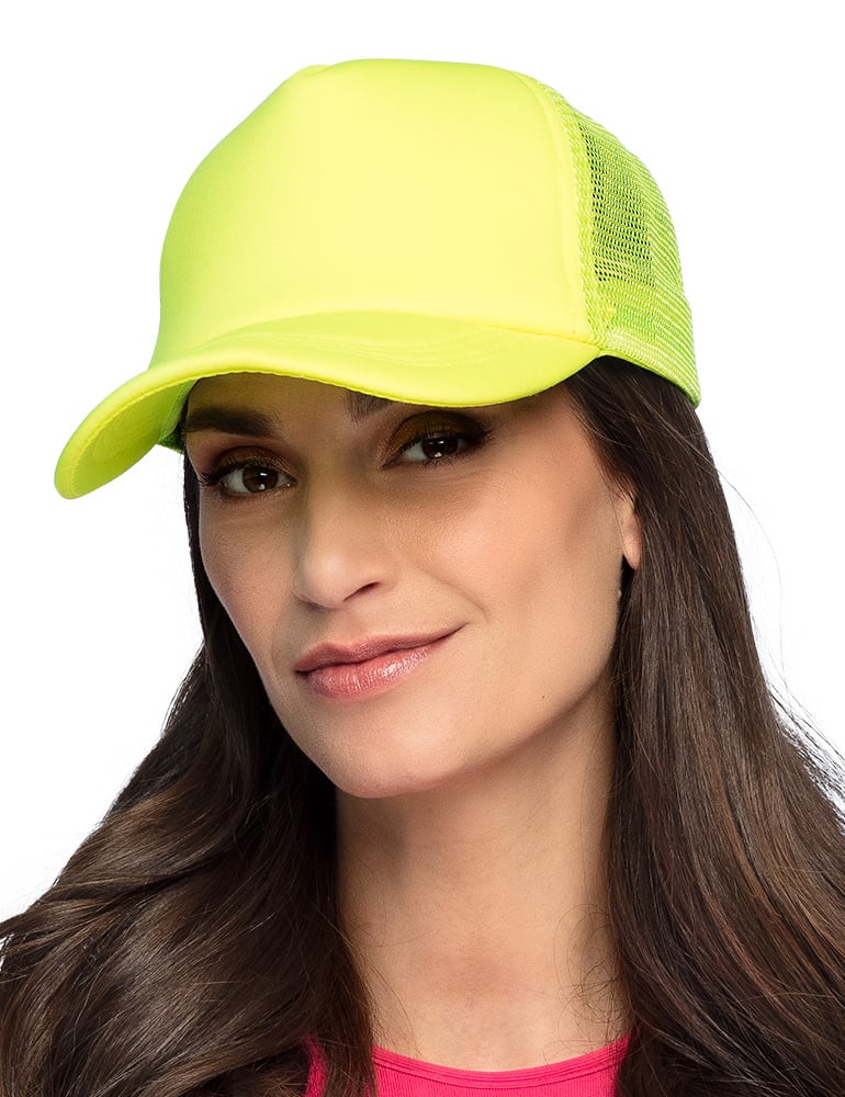 Neongelbes Basecap für Erwachsene