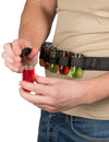Ceinture à shooters pour adulte noire avec fioles multicolores