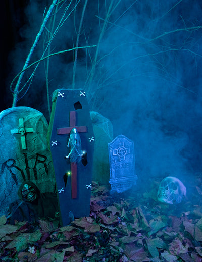 Sarg mit Kreuz - Halloween