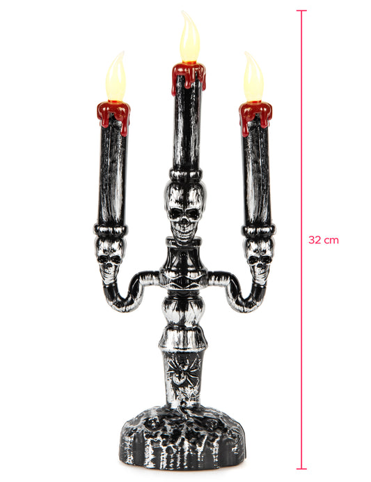 Gruseliger Armleuchter LED 32cm