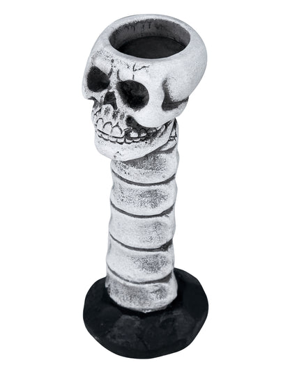 Vue de dessus du chandelier tête de mort