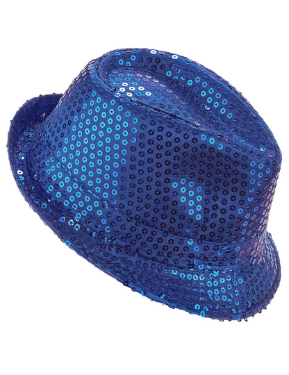 Borsalino Partyhut mit Pailletten für Erwachsene