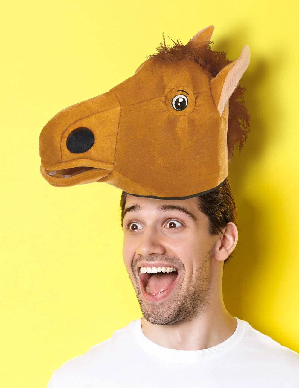 Hut Pferd für Erwachsene Braun