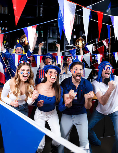 Mise en situation du chapeau coq supporter France