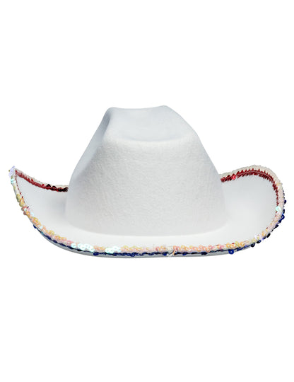 Vue de dos du chapeau de cowboy USA