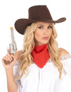 Cowboyhut Kostüm-Accessoire für Erwachsene braun