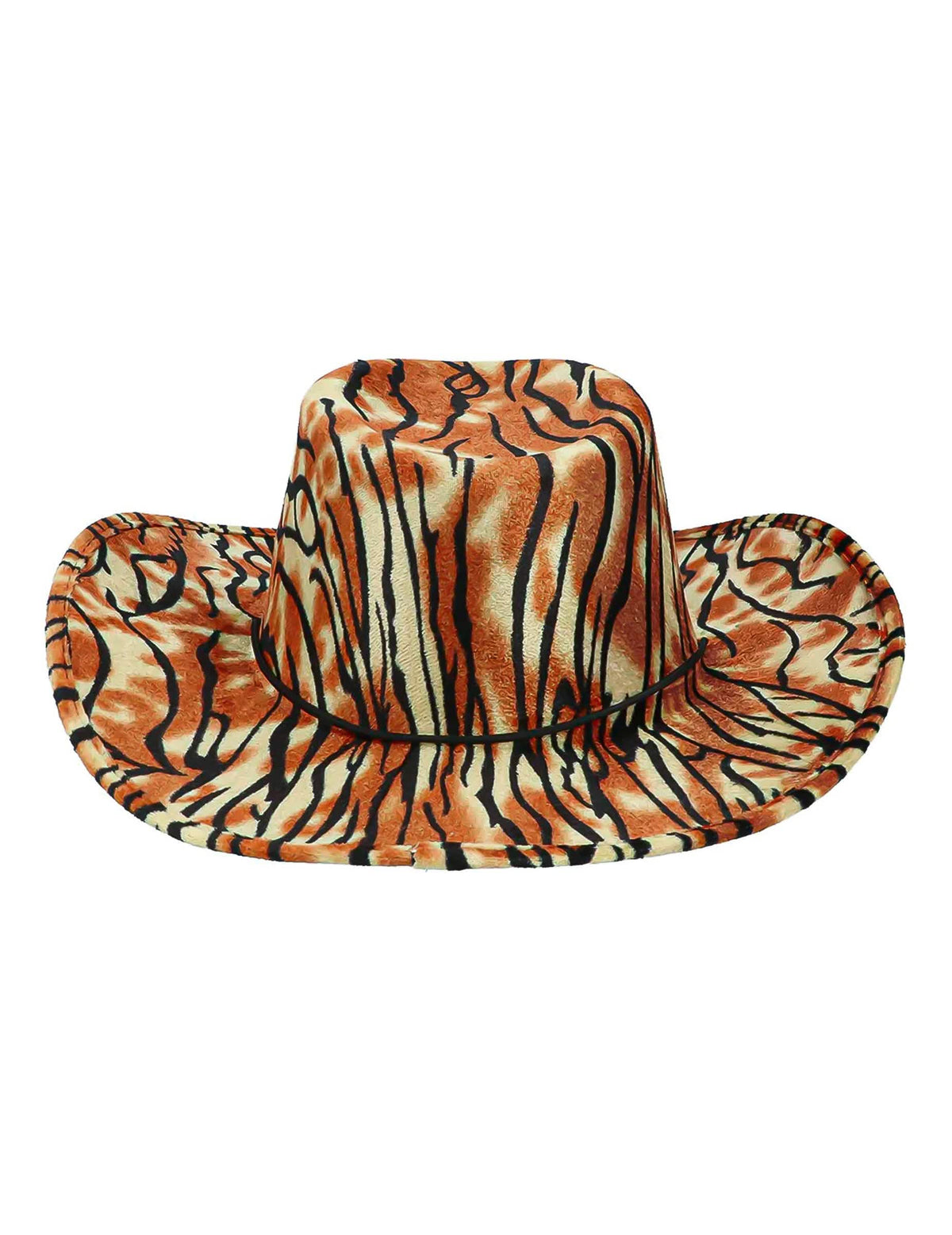 Vue d'ensemble du chapeau de cowboy tigre