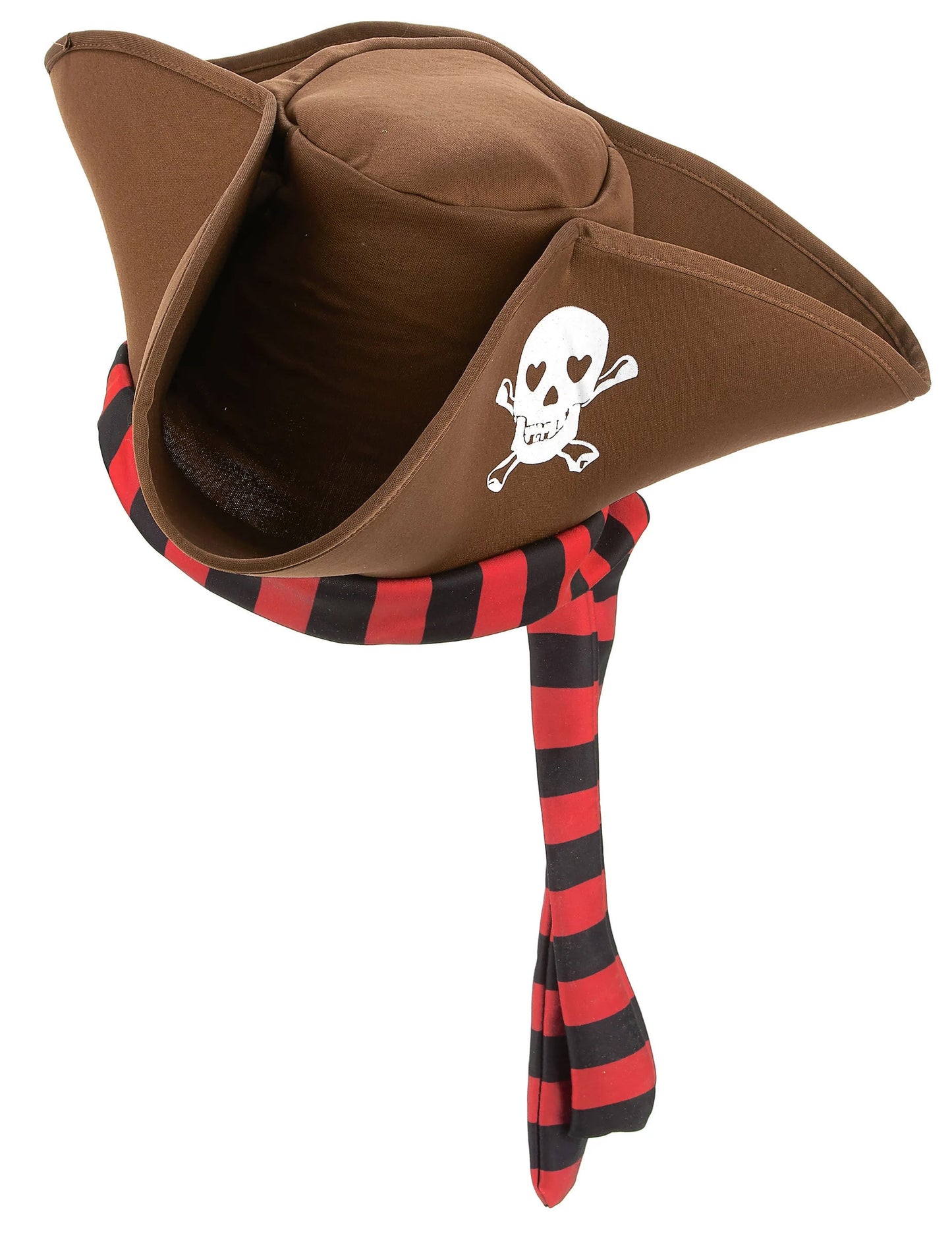 Vue de dessus du chapeau de pirate pour adulte