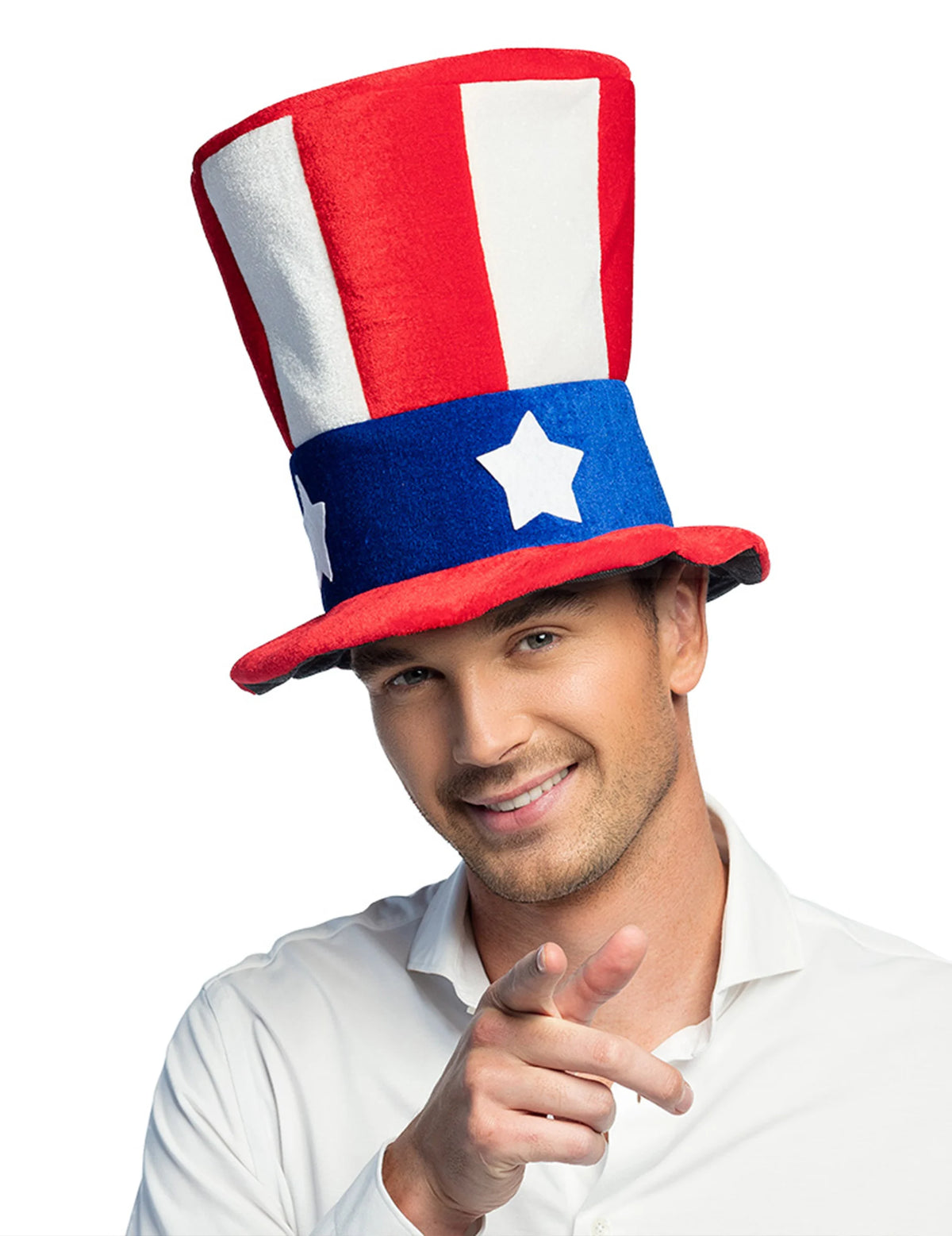 Hoher Zylinderhut USA für Erwachsene