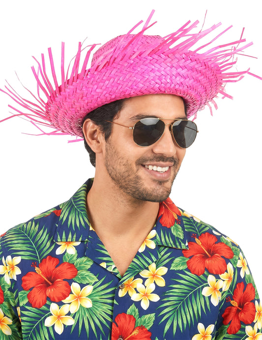 Rosafarbener Hawaii Hut für Erwachsene