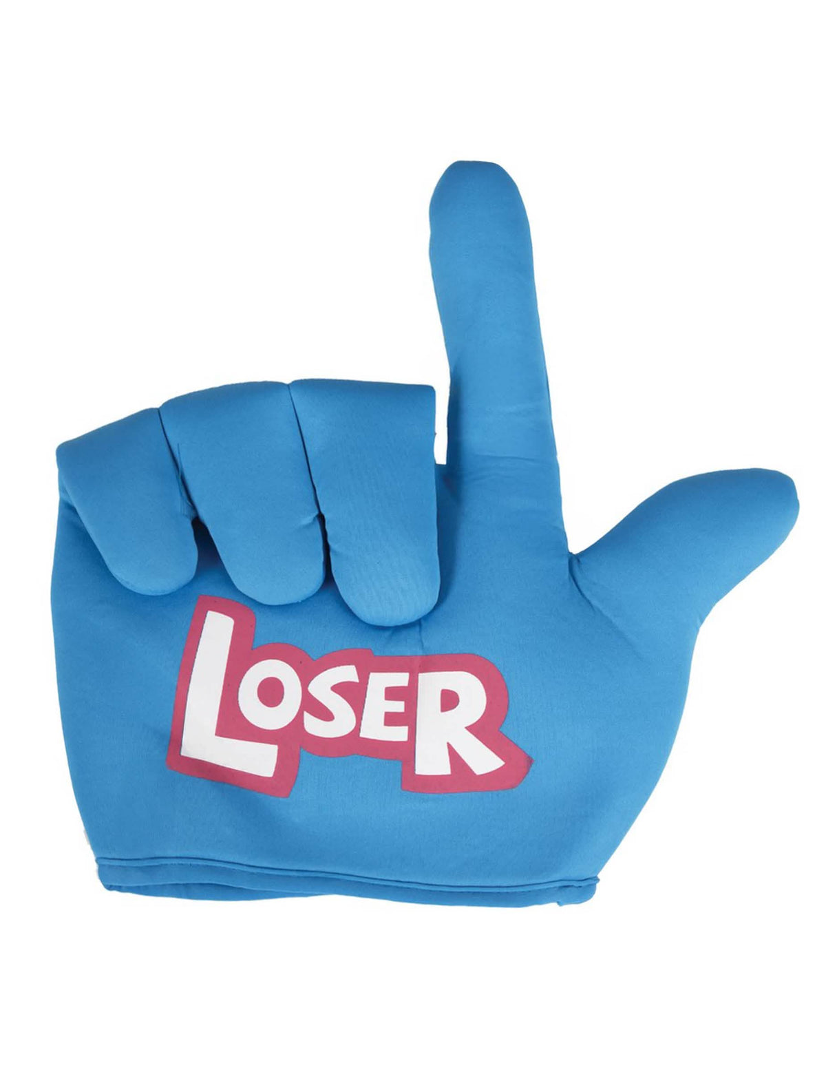 Detail der Aufschrift des Chapeaus main loser für Erwachsene