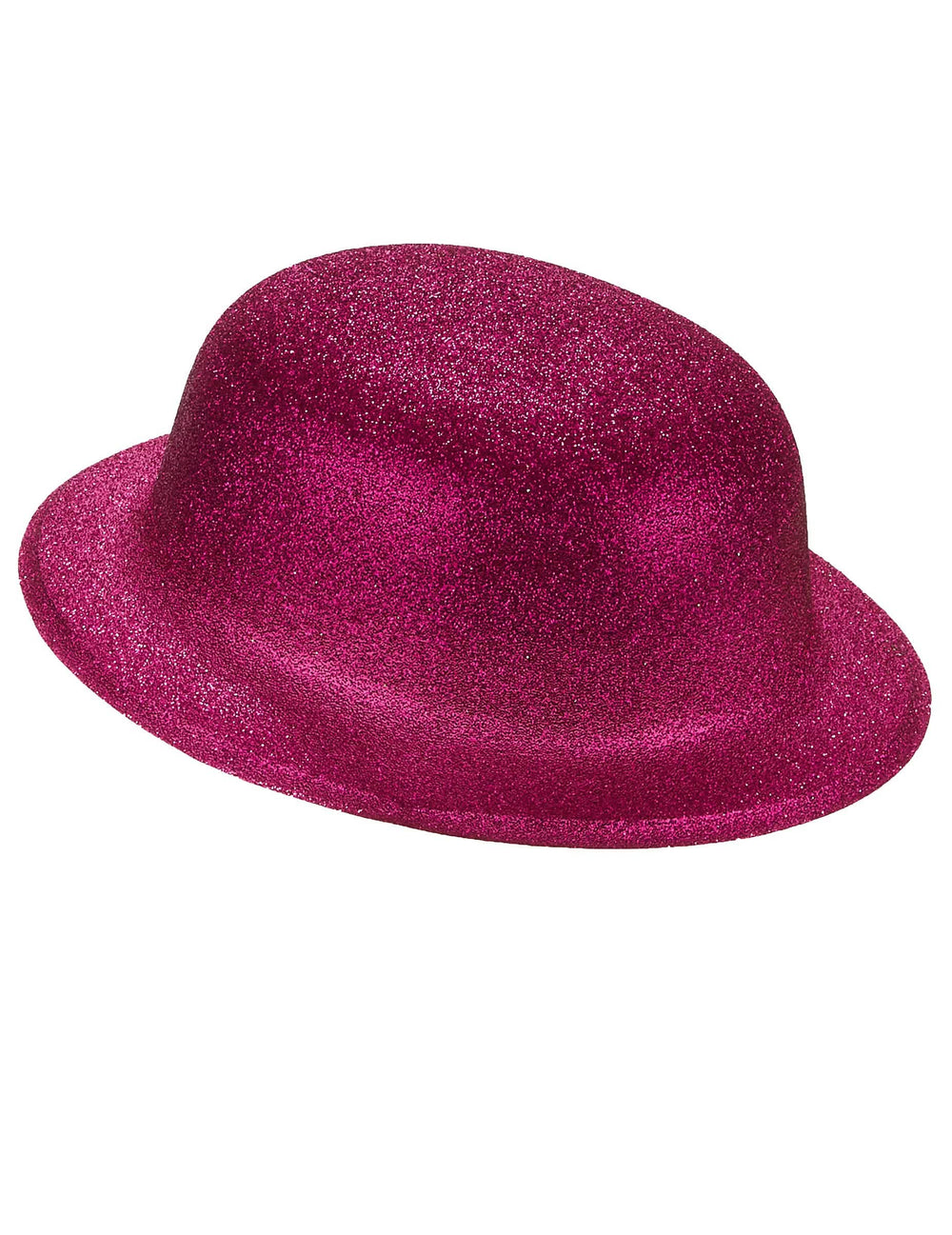Seitenansicht des glitzernden Melonenhuts für Erwachsene