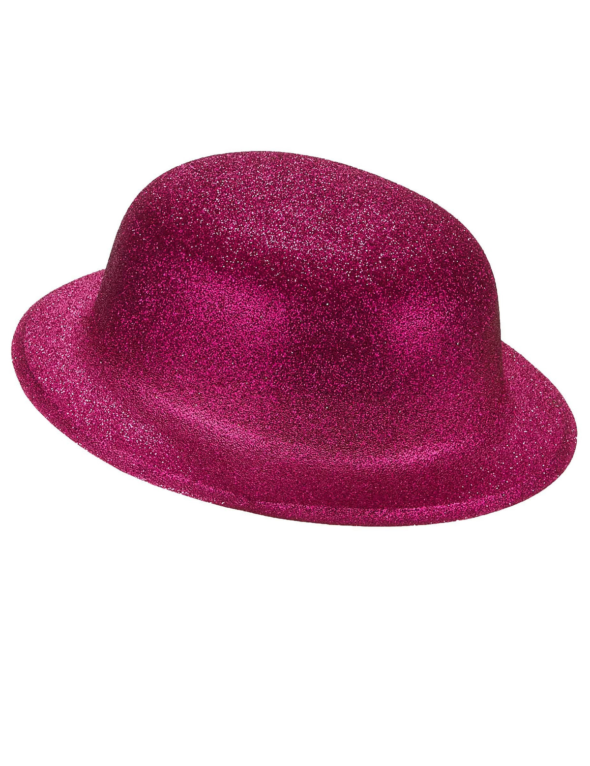 Seitenansicht des glitzernden Melonenhuts für Erwachsene