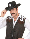 Cowboy-Hut Sheriff für Erwachsene schwarz