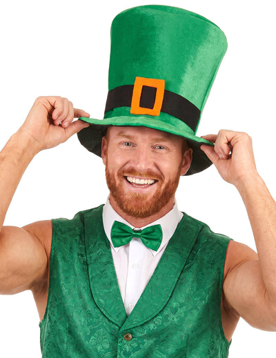 Grüner Saint Patrick Velourshut